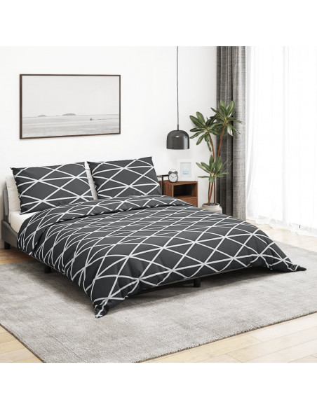 Set Copripiumino Grigio 135x200 cm in Cotone