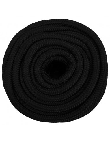 Corda da Lavoro Nera 16 mm 25 m in Poliestere