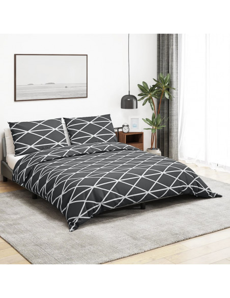 Set Copripiumino Grigio 135x200 cm in Cotone