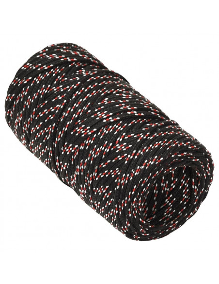 Corda Nautica Nera 2 mm 100 m in Polipropilene