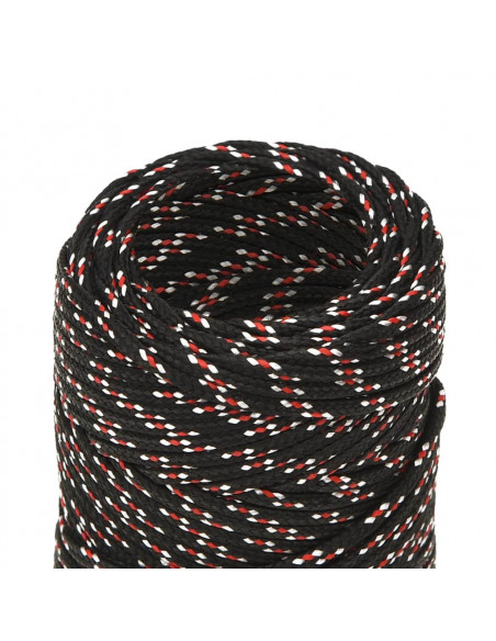 Corda Nautica Nera 2 mm 100 m in Polipropilene