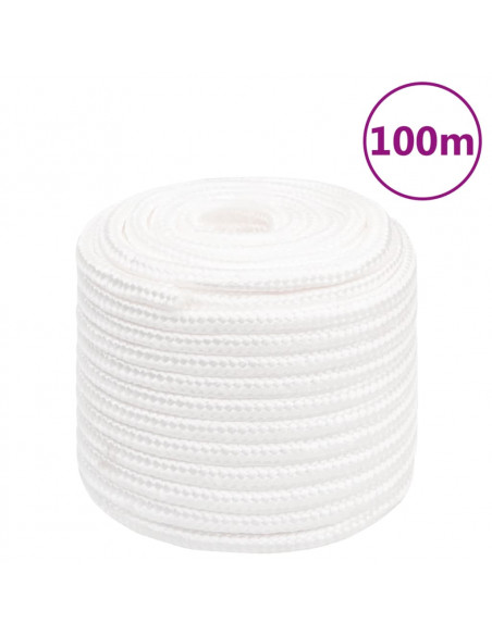 Corda Nautica Completamente Bianca 18 mm 100 m in Polipropilene