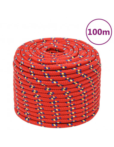 Corda Nautica Rossa 14 mm 100 m in Polipropilene