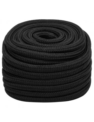 Corda Nautica Completamente Nera 20 mm 100 m in Polipropilene