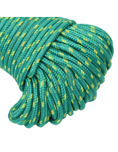 Corda Nautica Verde 4 mm 50 m in Polipropilene