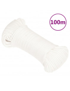 Corda Nautica Completamente Bianca 3 mm 100 m in Polipropilene 2