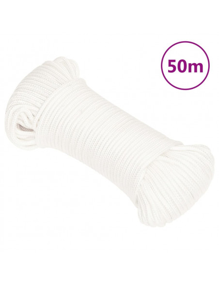 Corda Nautica Completamente Bianca 3 mm 50 m in Polipropilene