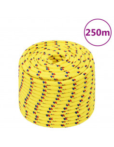 Corda Nautica Gialla 12 mm 250 m in Polipropilene 2