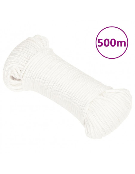 Corda Nautica Completamente Bianca 3 mm 500 m in Polipropilene