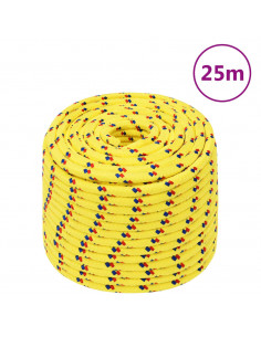 Corda Nautica Gialla 12 mm 25 m in Polipropilene 2