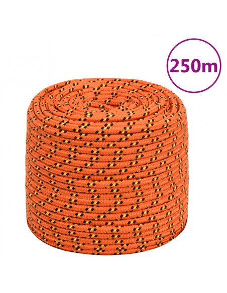 Corda Nautica Arancione 10 mm 250 m in Polipropilene