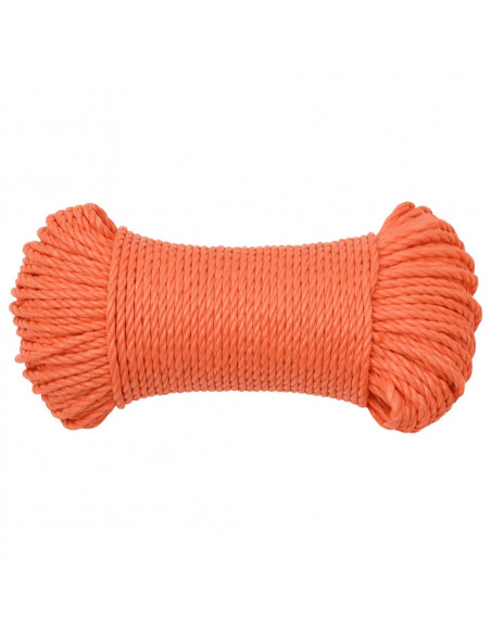 Corda da Lavoro Arancione 3 mm 50 m in Polipropilene