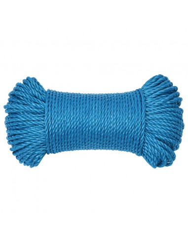 Corda da Lavoro Blu 3 mm 50 m in Polipropilene