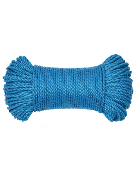 Corda da Lavoro Blu 3 mm 50 m in Polipropilene
