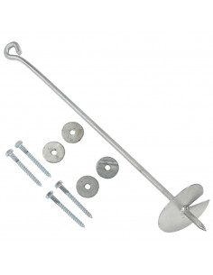 Ancoraggi a Terra 10 pz 10x60 cm in Metallo Zincato 2