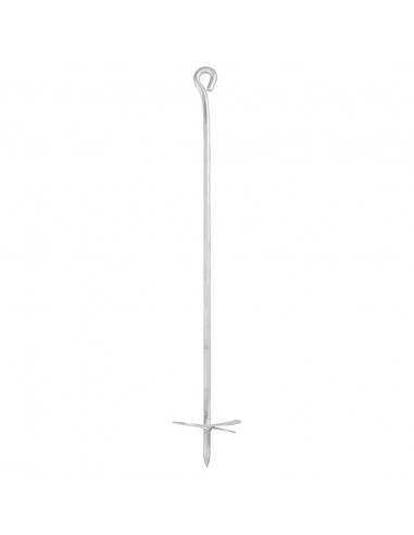 Ancoraggi a Terra 10 pz 10x60 cm in Metallo Zincato