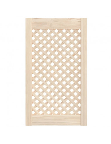 Ante con Design a Reticolo 2 pz 39,5x69 cm in Legno di Pino