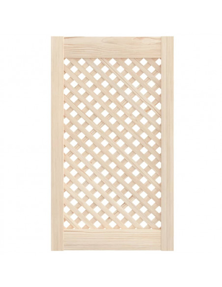 Ante con Design a Reticolo 2 pz 39,5x69 cm in Legno di Pino