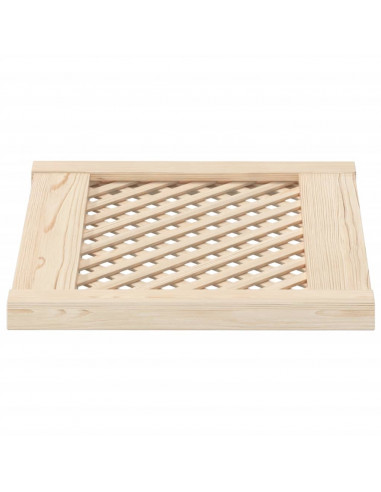 Ante con Design a Reticolo 2 pz 49,5x39,5 cm in Legno di Pino