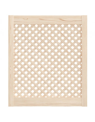 Ante con Design a Reticolo 2 pz 59,5x69 cm in Legno di Pino