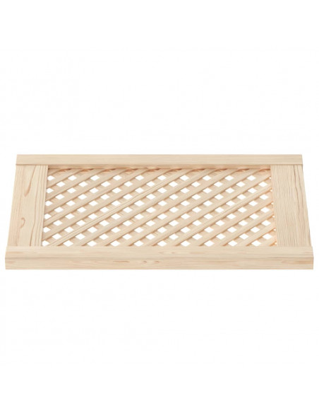Ante con Design a Reticolo 2 pz 39,5x61,5 cm in Legno di Pino