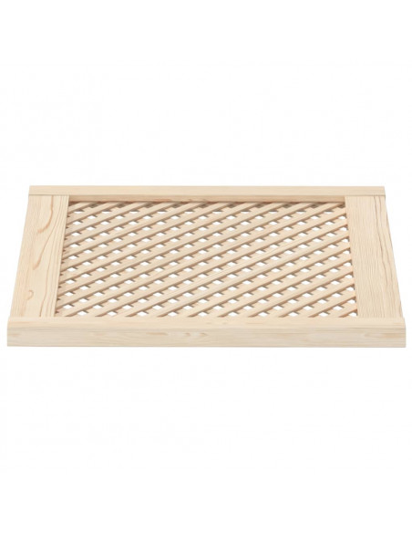 Ante con Design a Reticolo 2 pz 59,5x61,5 cm in Legno di Pino