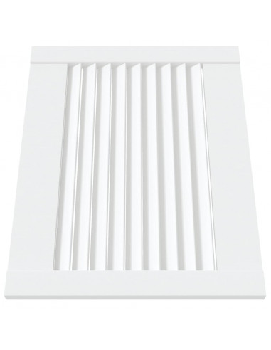Ante a Lamelle 2 pz Bianche 39,5x49,4 cm in Legno di Pino