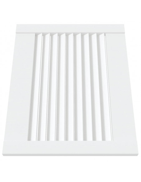 Ante a Lamelle 2 pz Bianche 39,5x49,4 cm in Legno di Pino