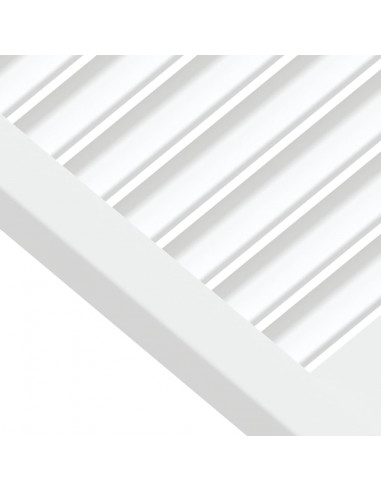 Ante a Lamelle 2 pz Bianche 39,5x49,4 cm in Legno di Pino