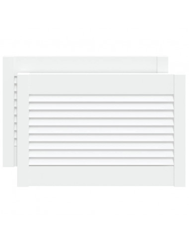 Ante a Lamelle Bianche 2 pz Bianche 39,5x59,4 cm Legno di Pino
