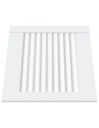 Ante a Lamelle 4 pz Bianche 39,5x39,4 cm in Legno di Pino