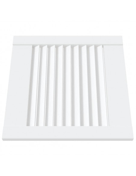 Ante a Lamelle 4 pz Bianche 39,5x39,4 cm in Legno di Pino