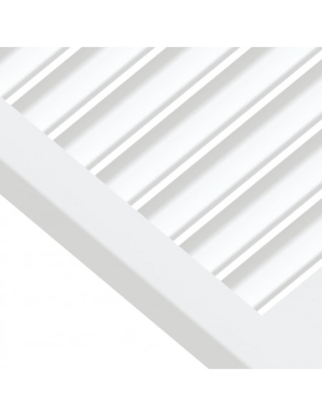 Ante a Lamelle 4 pz Bianche 39,5x39,4 cm in Legno di Pino