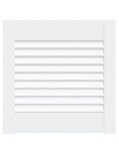 Anta con Design a Lamelle Bianca 39,5x39,4 cm in Legno di Pino 2