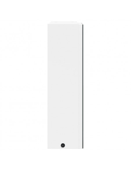 Armadietto Bagno con Specchio e LED Bianco 45x13x52 cm