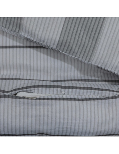 Set Copripiumino Grigio 140x200 cm in Cotone