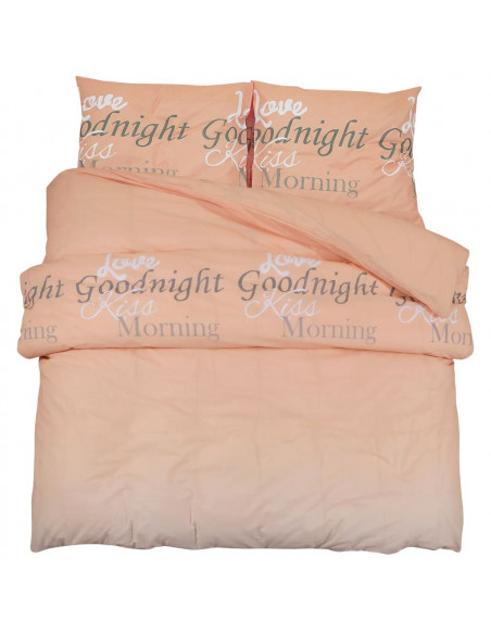 Set Copripiumino Rosa 260x240 cm in Cotone