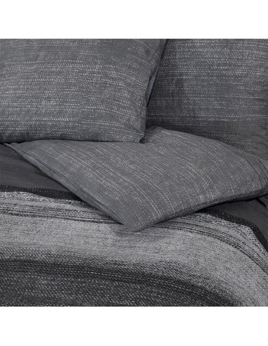 Set Copripiumino Grigio Scuro 140x200 cm in Cotone