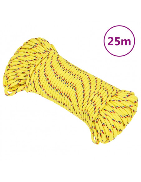 Corda Nautica Gialla 5 mm 25 m in Polipropilene
