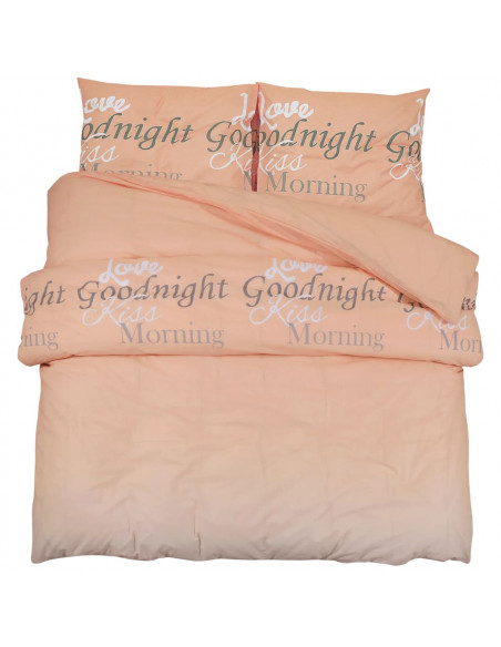 Set Copripiumino Rosa 140x200 cm in Cotone