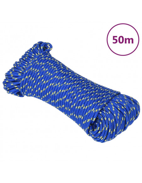 Corda Nautica Blu 5 mm 50 m in Polipropilene