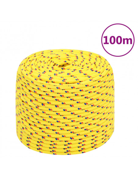 Corda Nautica Gialla 6 mm 100 m in Polipropilene