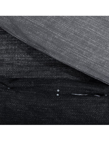 Set Copripiumino Grigio Scuro 220x240 cm in Cotone