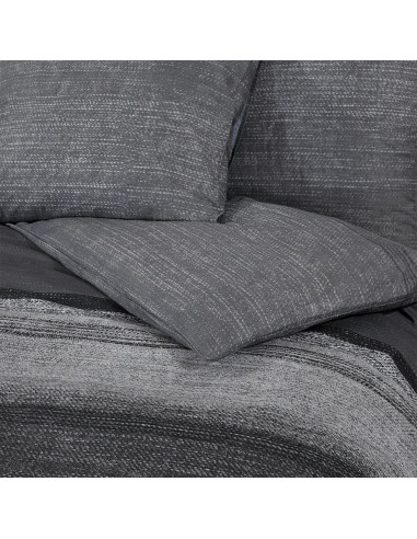 Set Copripiumino Grigio Scuro 220x240 cm in Cotone
