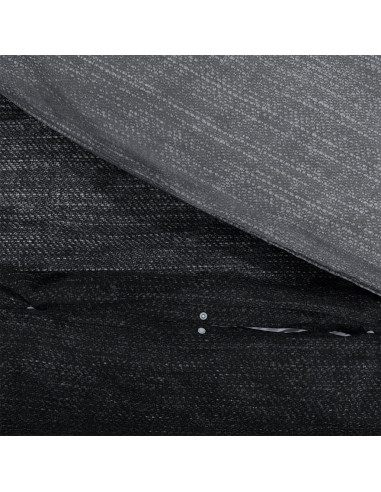 Set Copripiumino Grigio Scuro 200x200 cm in Cotone
