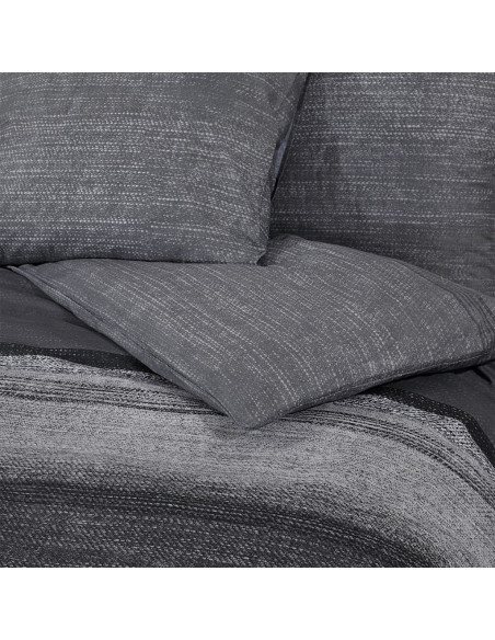 Set Copripiumino Grigio Scuro 200x200 cm in Cotone
