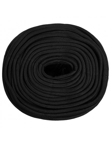Corda Nautica Completamente Nera 6 mm 500 m in Polipropilene