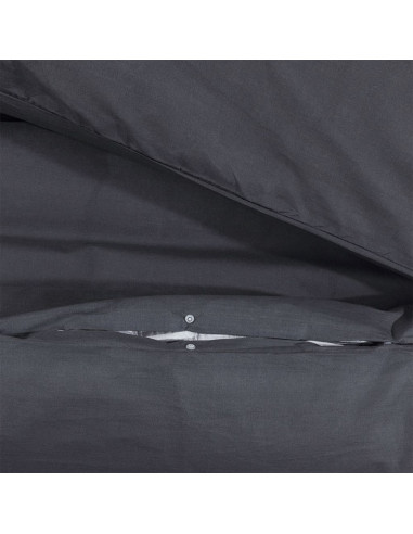 Set Copripiumino Nero 140x200 cm in Cotone
