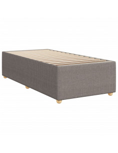 Giroletto a Molle con Materasso Tortora 100x200 cm in Tessuto