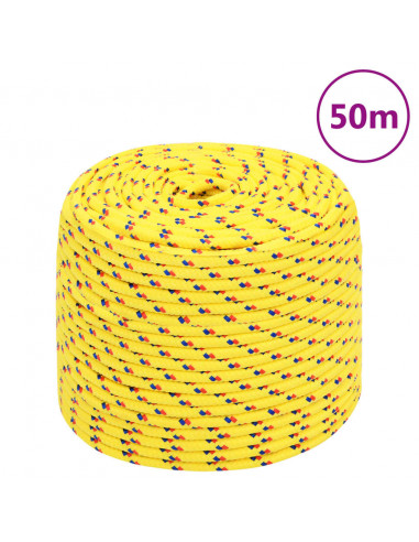 Corda Nautica Gialla 6 mm 50 m in Polipropilene